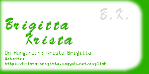 brigitta krista business card